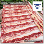 Beef rib SHORTRIB daging iga sapi frozen Australia GREENHAM crossed cuts for galbi bulgogi 3/8" 1cm (price/kg 11-12pcs)